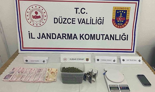 Düzce'de jandarmadan uyuşturucu operasyonu