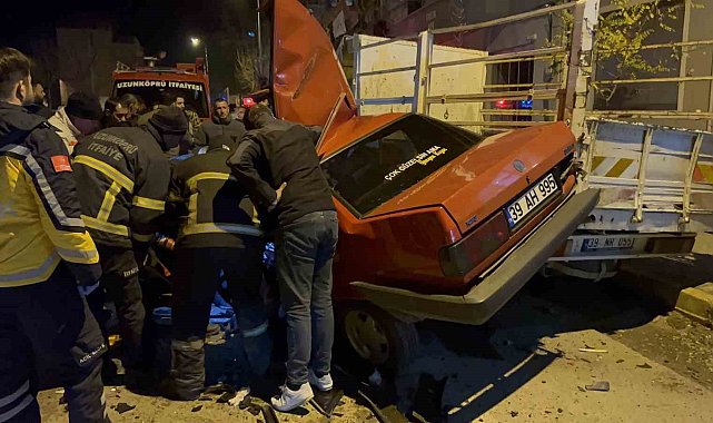 Edirne'de zincirleme trafik kazası: 1 yaralı