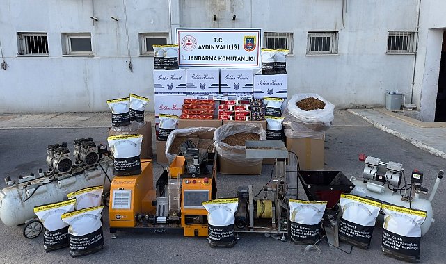 Efeler'de 1 milyon TL değerinde bandrolsüz tütün ele geçirildi