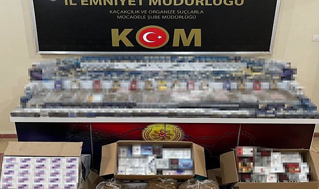 Erzincan'da kaçak sigara ve makaron ele geçirildi