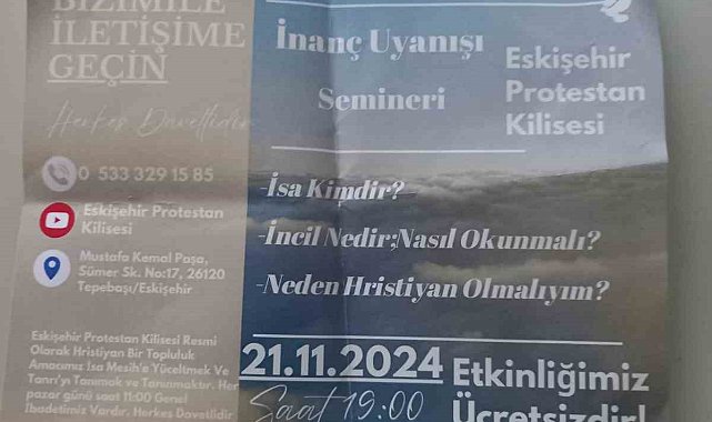 Eskişehir&#039;de misyonerlik faaliyetleri