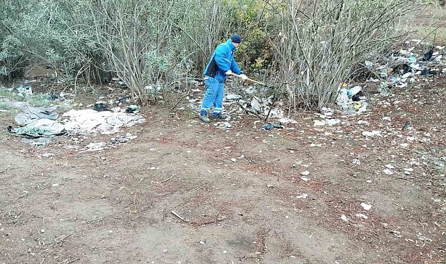 Fethiye'deki Çırpı Mesire Alanı, belediye ekiplerince temizlendi