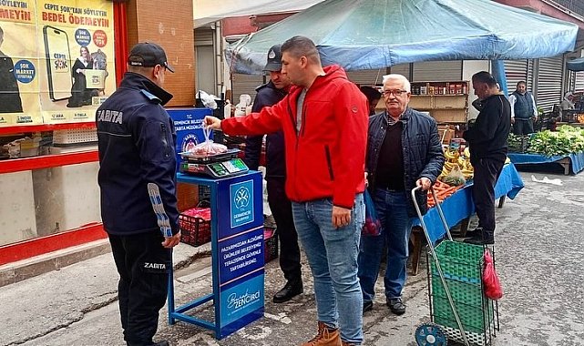Germencik&#039;te pazar yerlerinde tartı uygulaması başladı