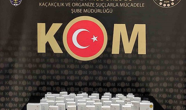 Gümrükten kaçak yollarla geçirilen elektronik ürünler Bayburt polisinin gözünden kaçmadı