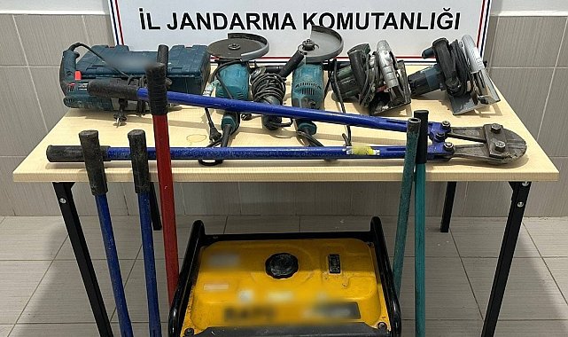 İnşaat malzemesi çalan şahıs yakalandı