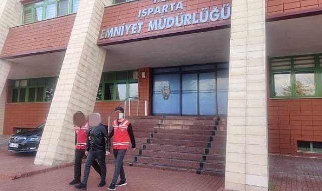 Isparta&#039;da hırsızlık suçundan 18 yıl hapis cezası ile aranan şahıs yakalandı