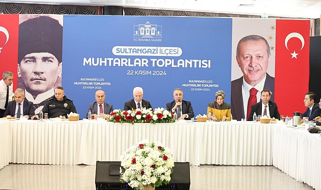 İstanbul Valisi Davut Gül Sultangazili muhtarlarla bir araya geldi
