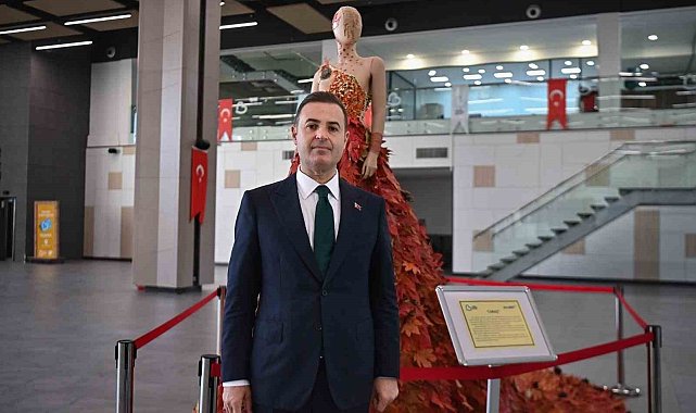 Kadına şiddete karşı 10 bin 10 çınar yaprağından gelinlik