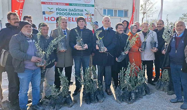 Karaman'da üreticiye 45 bin adet fidan dağıtıldı