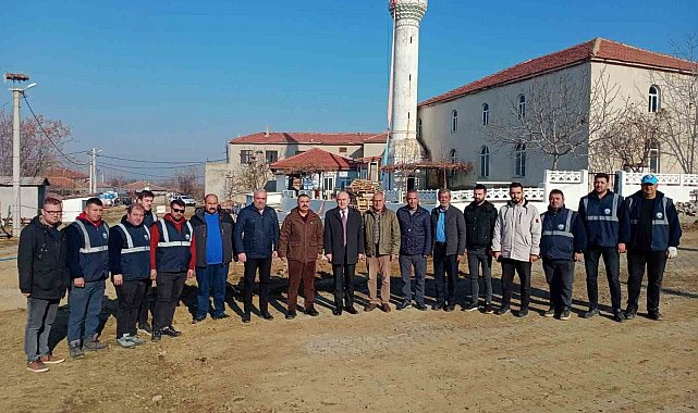 Keşan'da kontrollü şekilde yıkılan hasarlı minarenin yerine yenisi yapılacak