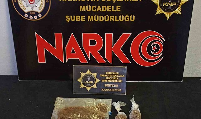 Kırıkkale'de üzerinde uyuşturucu maddeyle yakalanan şahıs tutuklandı