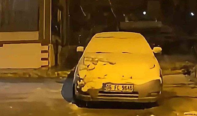 Kırıkkale'de yüksek kesimler beyaz örtüyle kaplandı