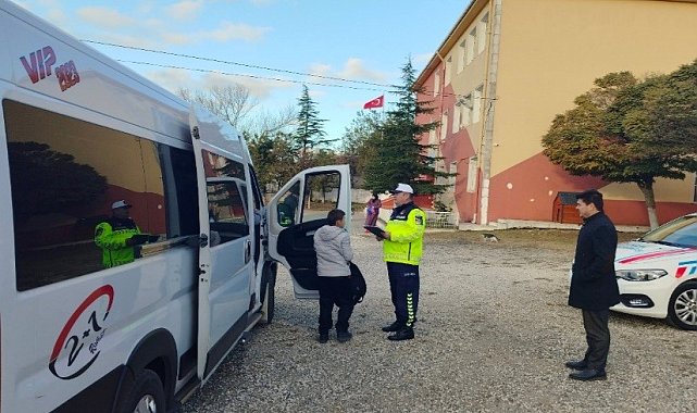 Kırklareli'nde okul servisleri denetlendi