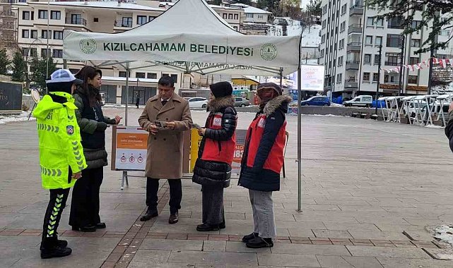 Kızılcahamam'da şiddete karşı bilinçlendirme çalışması yapıldı