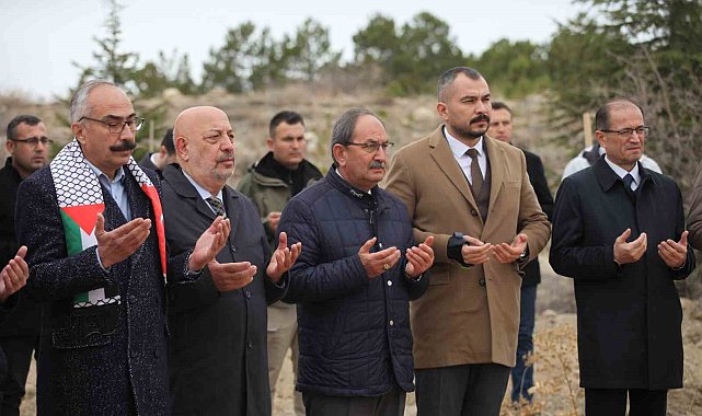 Konya'da, Gazze'deki basın şehitleri için hatıra ormanı kuruldu