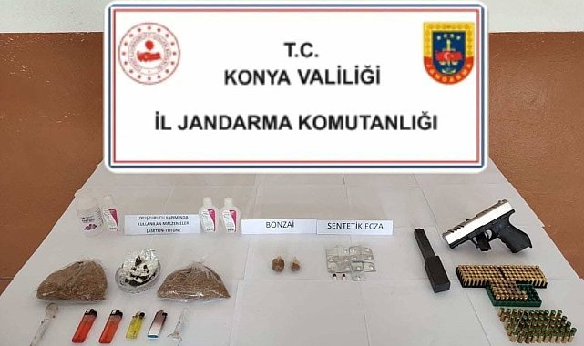 Konya'da jandarmadan uyuşturucu operasyonu