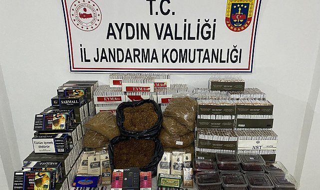 Kuşadası'nda 15 bin makaron ele geçirildi