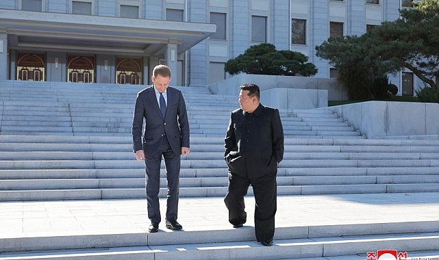 Kuzey Kore lideri Kim, Rus bakanı Pyongyang'da ağırladı
