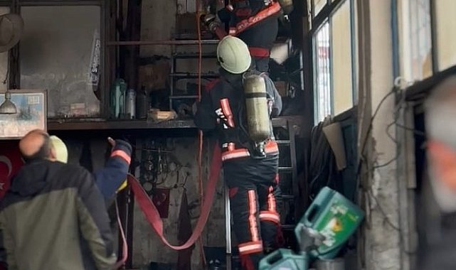 Malatya'da işyeri yangını