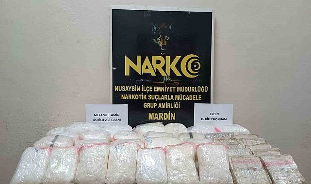 Mardin'de 56 kilogram uyuşturucu ele geçirildi