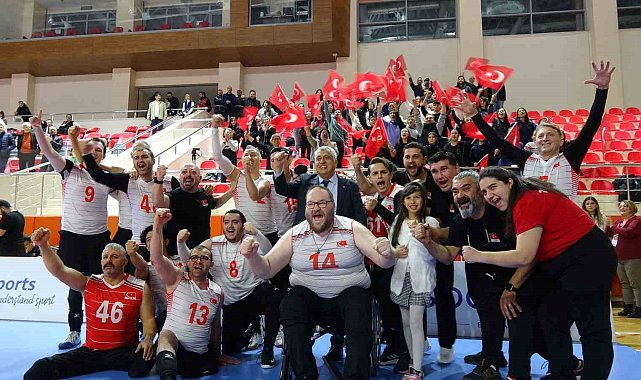 Milli takım Uzman Posta ParaVolley Avrupa Şampiyonası B Kategorisi&#039;nde namağlup şampiyon