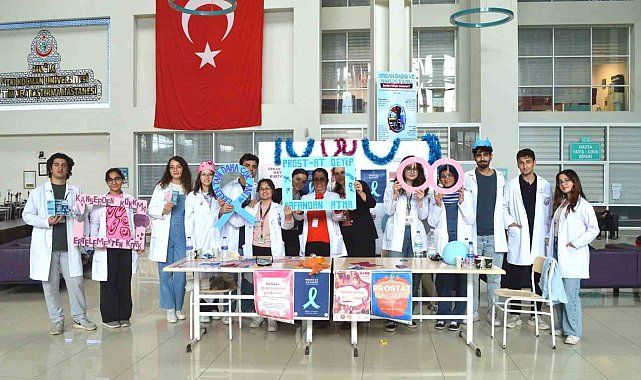 MSKÜ Tıp Fakültesi Gönüllü öğrencilerinden prostat ve meme kanseri farkındalık etkinliği