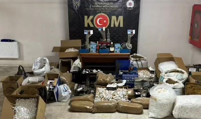 Niğde'de 330 kilo kaçak tütün ele geçirildi