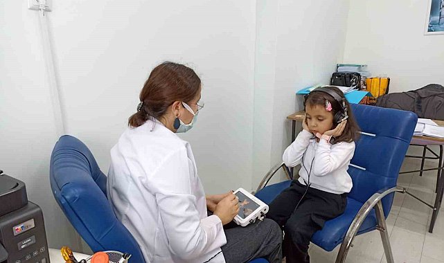 Öğrencilere işitme taraması yapıldı