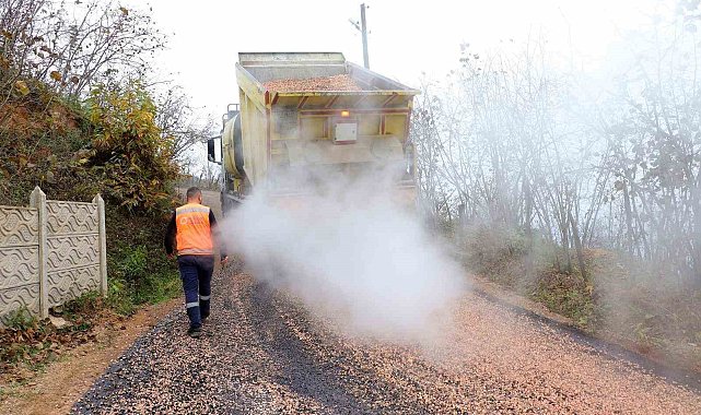Ordu'da yolların konforu arttırılıyor