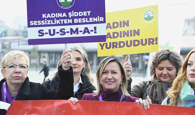 Osmangazi'de kadınlar, şiddete dur dedi