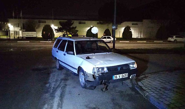 Otomobil ile çarpışan motosikletin sürücüsü ağır yaralandı