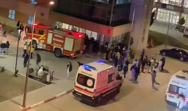 PAÜ'lü öğrencilerin bulunduğu asansör zemine çakıldı
