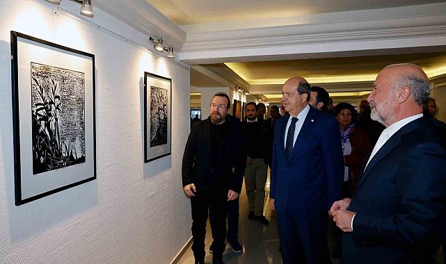"Güzel Sanatlar Ekim Sergisi" Cumhurbaşkanı Tatar tarafından açıldı
