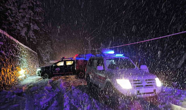 Rize'de karda kayan kamyonet dereye uçtu: 3 yaralı