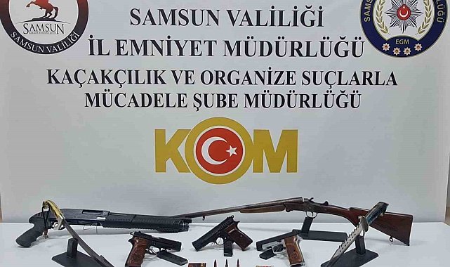 Samsun&#039;da silah kaçakçılığı operasyonu: 1 gözaltı