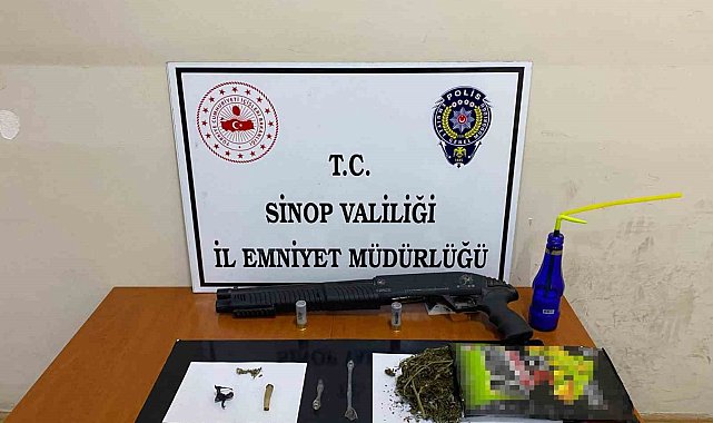 Sinop'ta cips poşetinden esrar çıktı