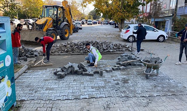 Süleymanpaşa'da olumsuz hava şartlarına rağmen yol çalışmaları devam ediyor