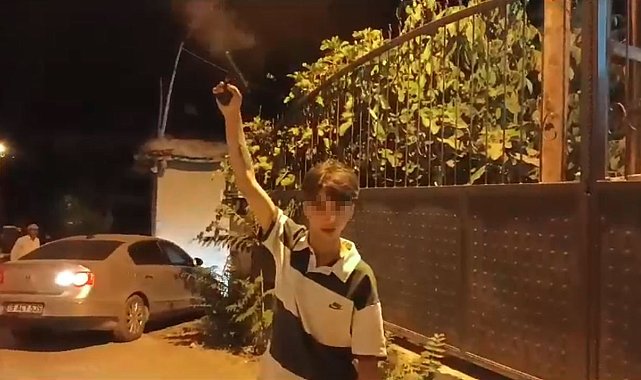 Tabancayla sokak ortasında birbirine ateş edip o anları sosyal medyada paylaşan çocuklar yakalandı