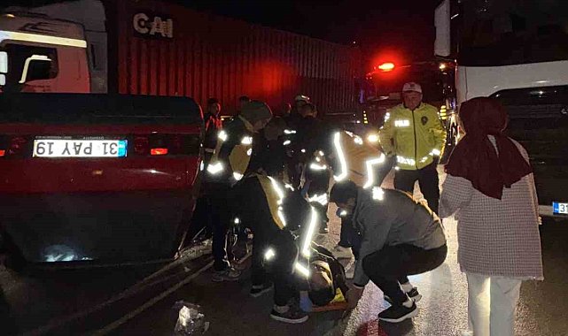 Takla atarak hurdaya dönen Fiat Tofaş'ın sürücüsü yaralandı