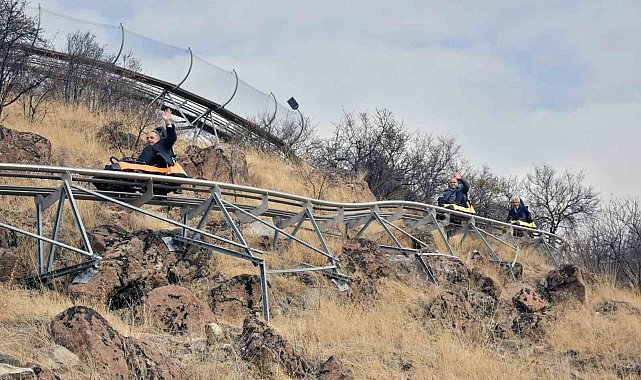 Talas Millet Bahçesi'ne 'dağ kızağı parkuru'