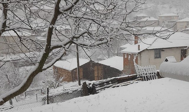 Tavşanlı'da kar yağışı