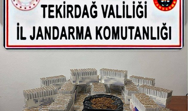 Tekirdağ'da tütün ürünleri denetiminde 11 bin 820 makaron ele geçirildi