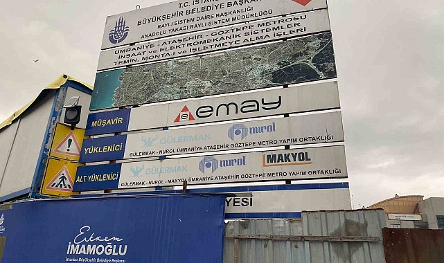 Ümraniye metro inşaatında paralarını alamayan işçilerden eylem