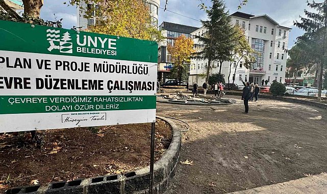 Ünye&#039;de işlevini kaybeden park yenilenecek