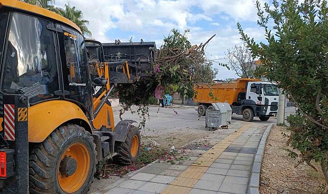 Yenişehir Belediyesi budama ve moloz atıklarını periyodik olarak topluyor