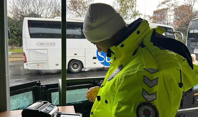 15 Temmuz Otogarı'nda kış lastiği denetimi