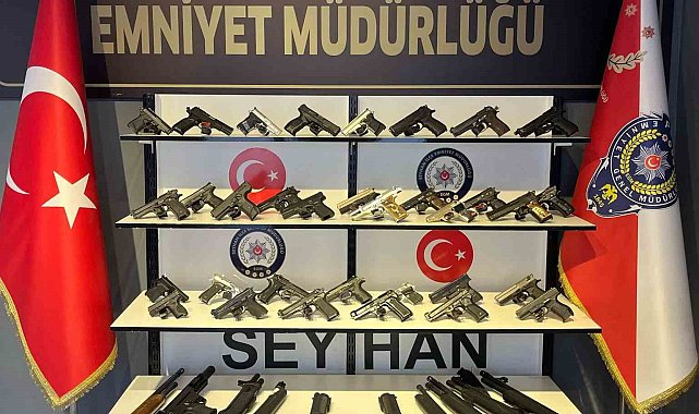 Adana'da 38 ruhsatsız silah ele geçirildi