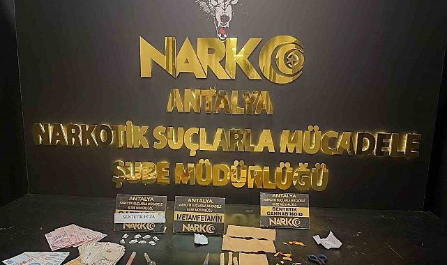 Antalya'da eş zamanlı narkotik operasyonu