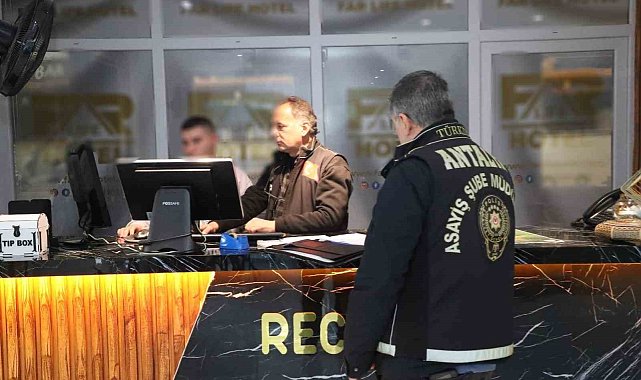 Antalya'da günübirlik konaklama yerlerine eş zamanlı denetim