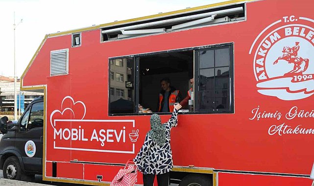 Atakum'da mobil aşevi hizmeti